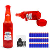 Drink Bottle Toy Gun with Foam Dart Bullets, Toy Foam Blaster Guns for Boy & Girl, Soda Blaster Guns Shooting Model, Christmas Halloween Birthday Gifts for Adults - Red