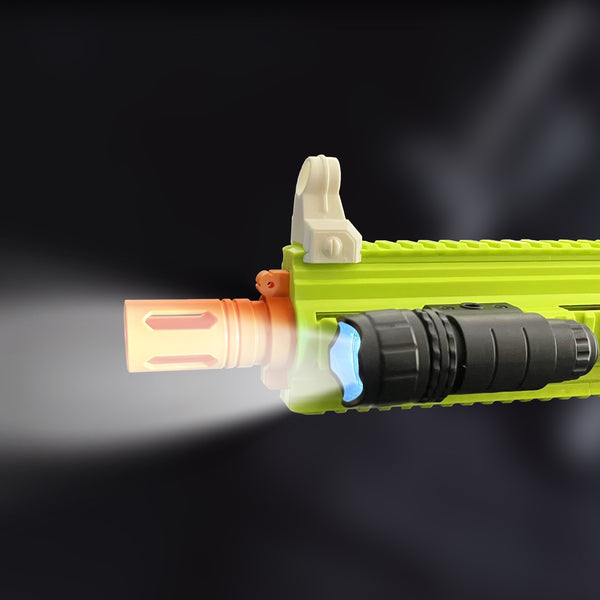 Tactical Flashlight – Rail-Mount Toy Blaster Accessory for Blasters