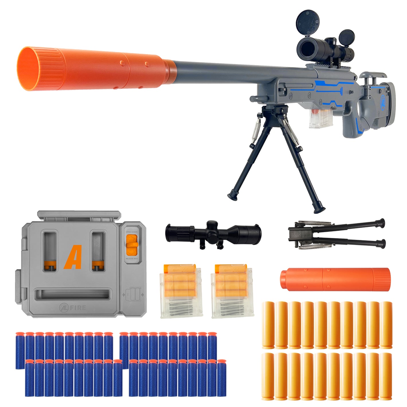 AWM toy set, Foam Bullets, Safe and non-Hazardous