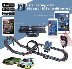 Slot car Set with Racing Assistant APP No.ASR-02 1:43 Scale