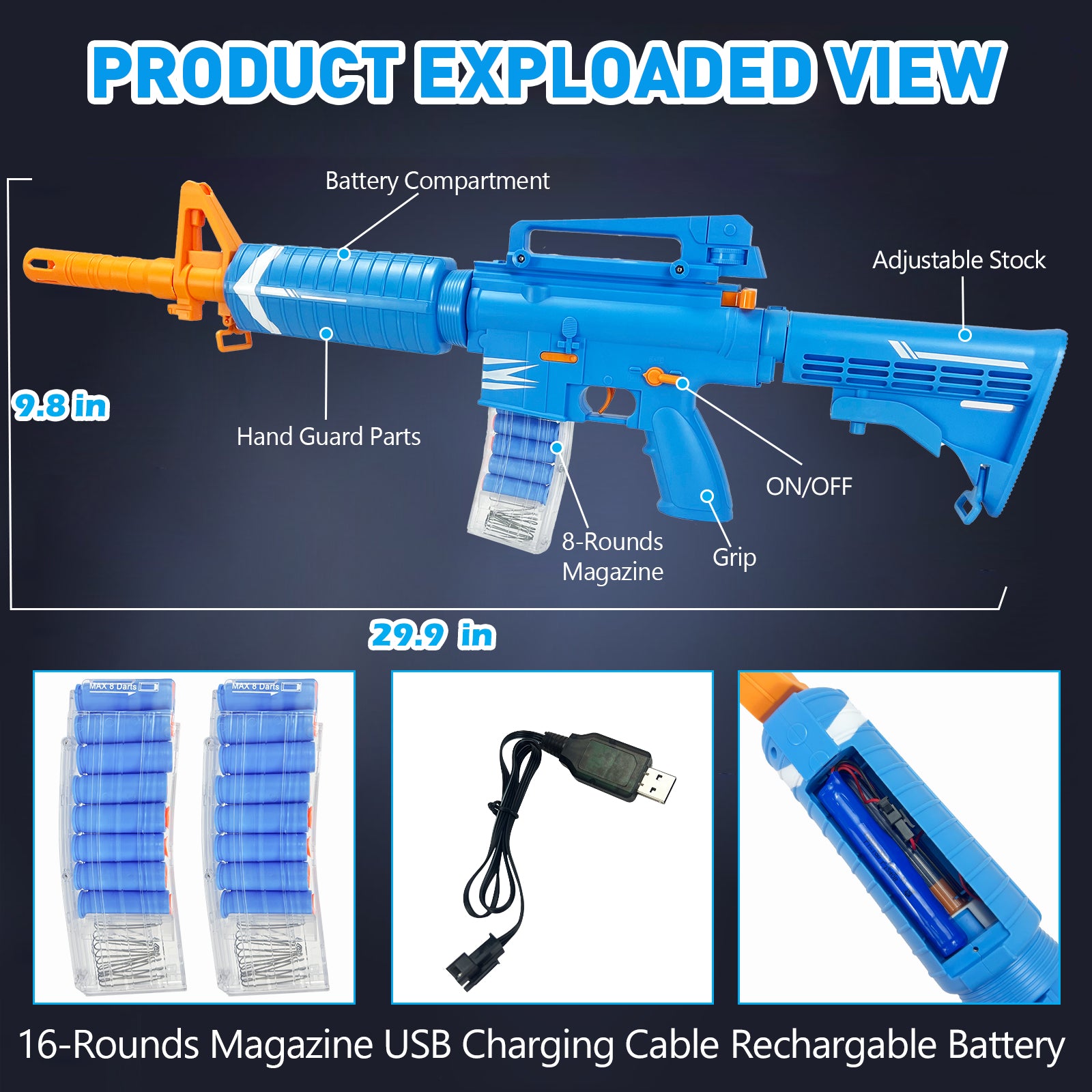 トイガン M16 Cost-effective M16 toy electric rifle - Electric and manual