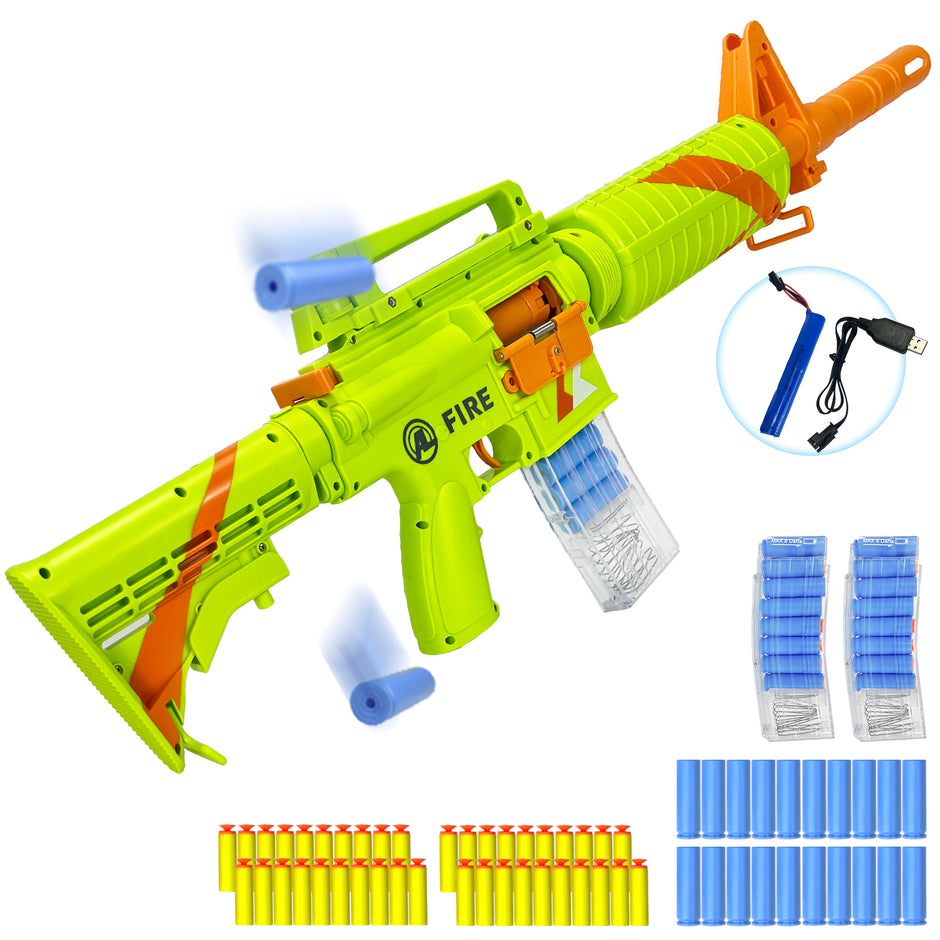 Foam Dart Toy Gun Soft Bullets Shooting Game with 5 Hole Automatic Rotating Barrel main image 1