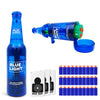 Drink Bottle Toy Gun with Foam Dart Bullets, Toy Foam Blaster Guns for Boy & Girl, Soda Blaster Guns Shooting Model, Christmas Halloween Birthday Gifts for Adults - Blue