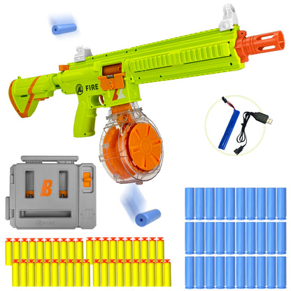 Halbautomatische Spielzeugpistole mit wiederaufladbarer Batterie, 22-Schuss-Magazin und Hülsenauswurffunktion