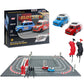 Slot Cars Race Track Sets, with 2 tracks 2 controllers 2 cars, Adjustable Speed, Block Building Slot Car Race Set,Christmas present， Toys Gifts