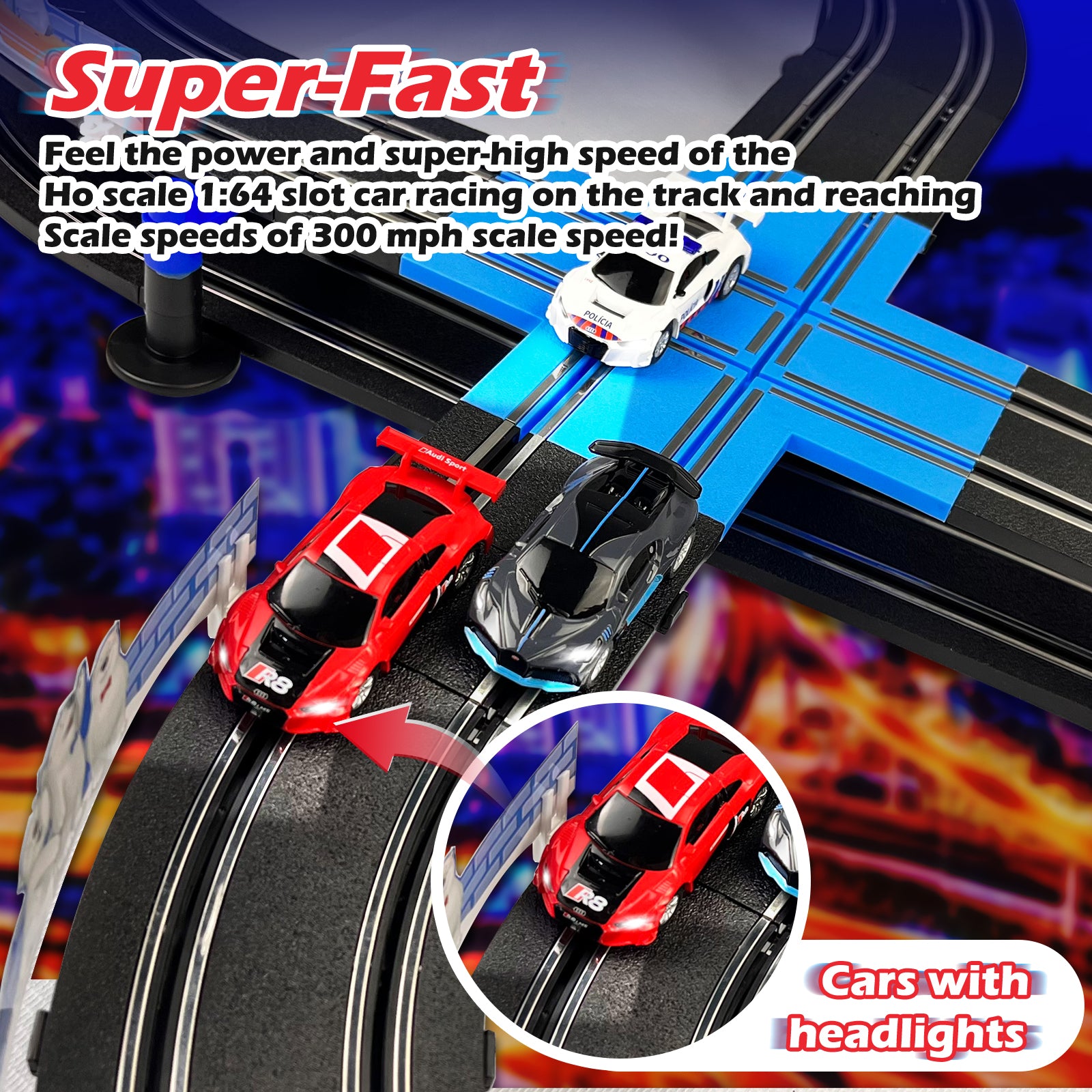 MR-06L Victory Set | Electric Slot Car Racing Track
