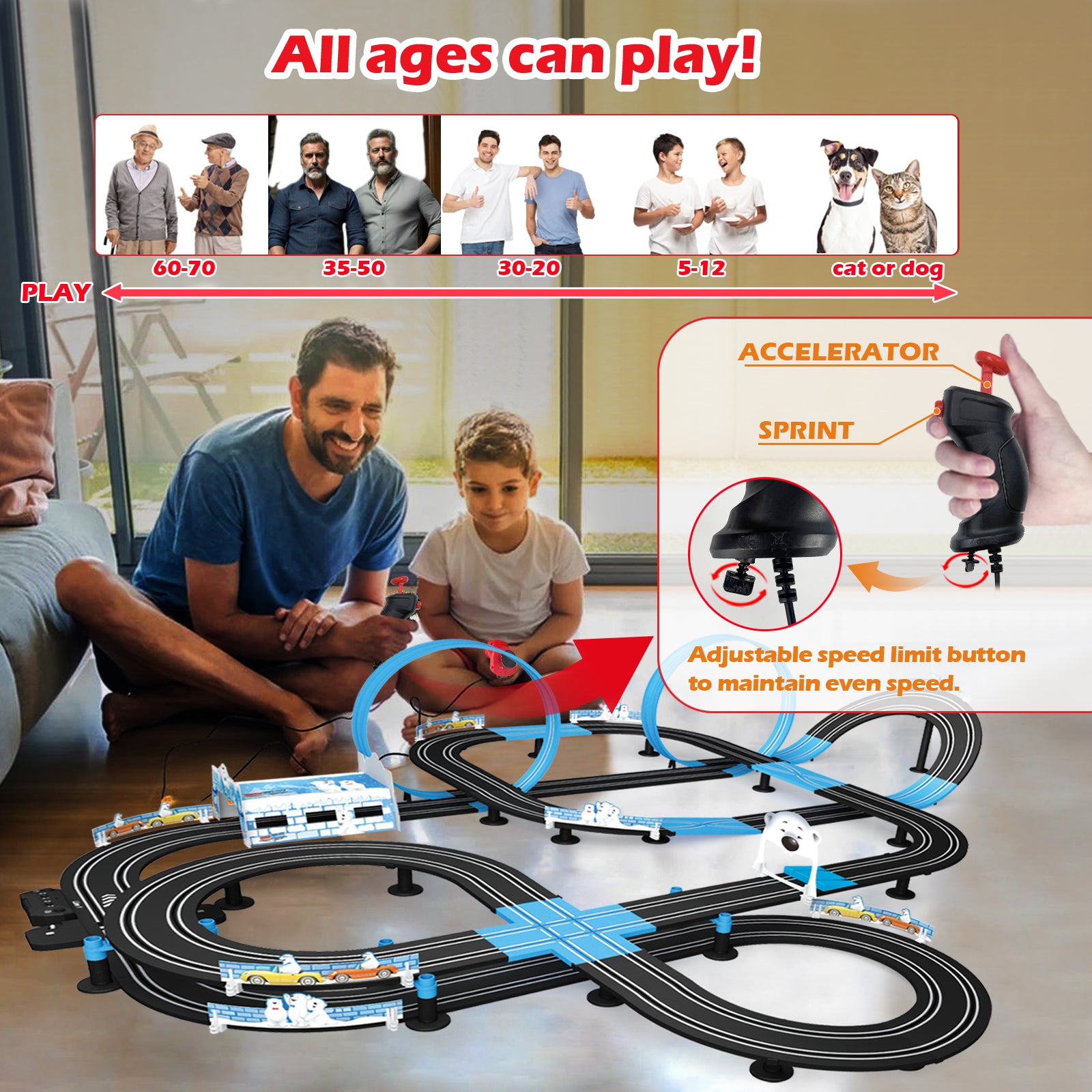 MR-06L Victory Set | Electric Slot Car Racing Track