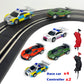 AGM MASTECH  Slot-Car-Race-Track-Sets for Boys Kids, Battery or Electric Race Car Track with 4 High-Speed Slot Cars, Dual Racing Game 2 Hand Controllers Circular Overpass Track.