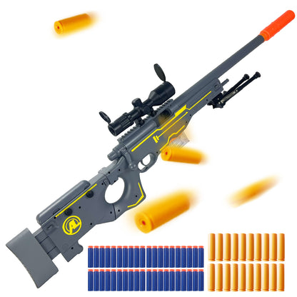 AWM Sniper Rifle Toy Yellow Set