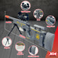AGM MASTECH Soft Bullet Toy Gun Sniper Rifle with Scope Toy Gun Outdoor Shooting Game Gift for Boys Teenagers Adults