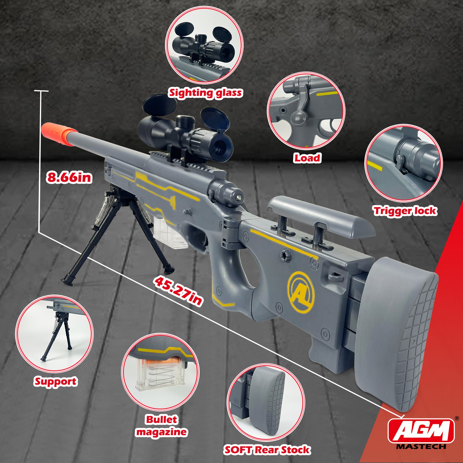 Premium AWM Sniper Rifle Toy Kit - Experience Realistic Action