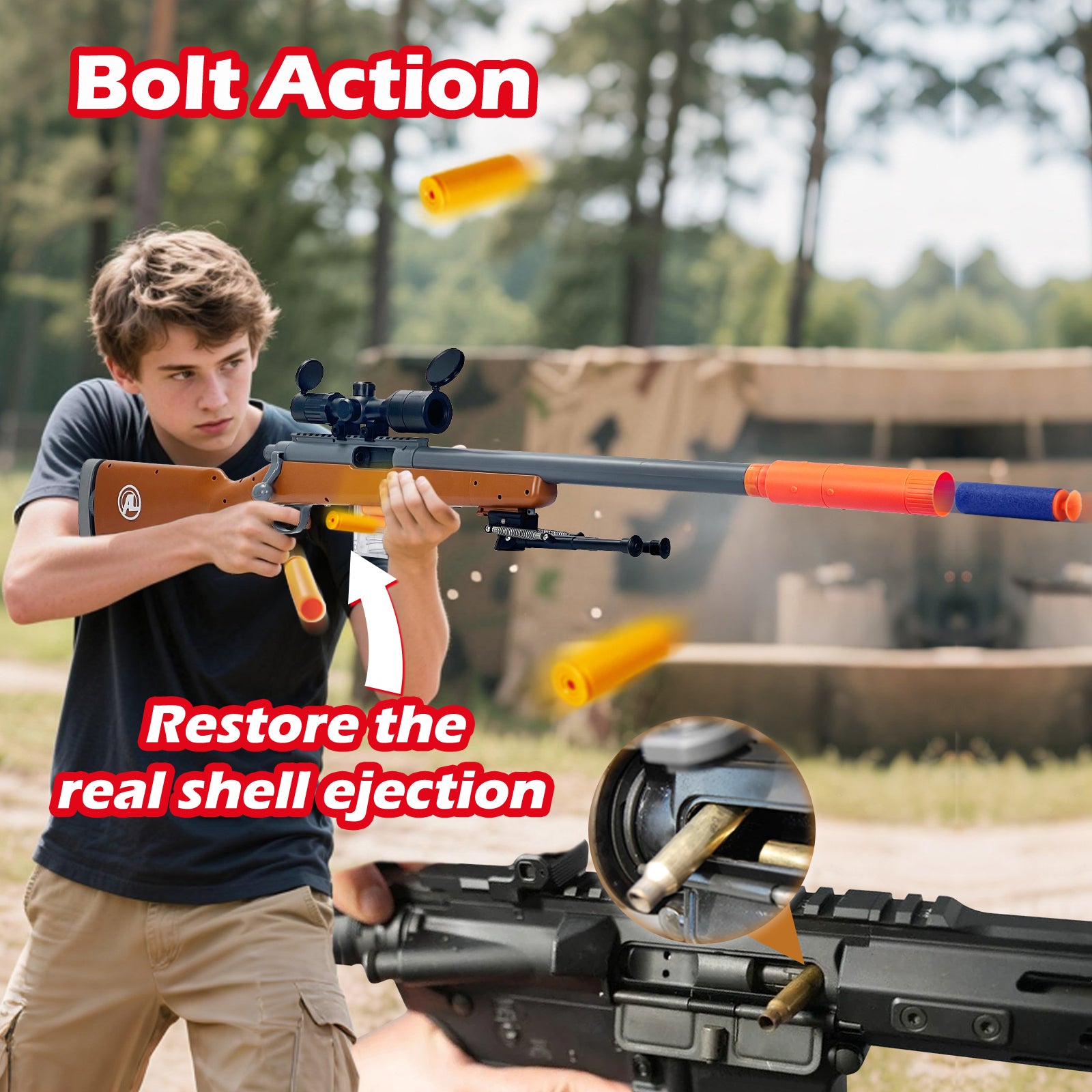 M24 Tactical Sniper Rifle Toy – Realistic Foam Dart Blaster for Backya