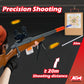 Wood grain toy gun with scope and accessories toy sniper rifle