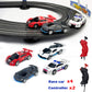 AGM MASTECH  Tram double track set, 8.4 meters of electric track with 4 officially licensed racing cars, comes with 2 hand controls, track parts and a lap counter.