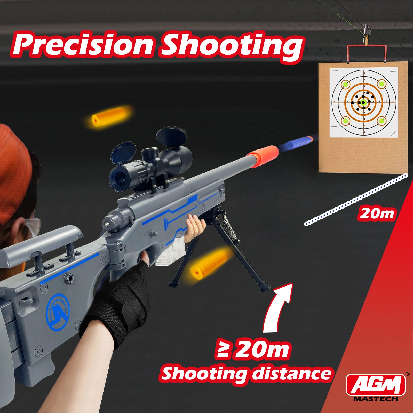 Shadow Foam Rifle Safe and Fun Foam Soft Dart Sniper Rifles - Perfect for Shooting Game ...