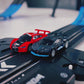 AGM MASTECH  Tram double track set, 8.4 meters of electric track with 4 officially licensed racing cars, comes with 2 hand controls, track parts and a lap counter.